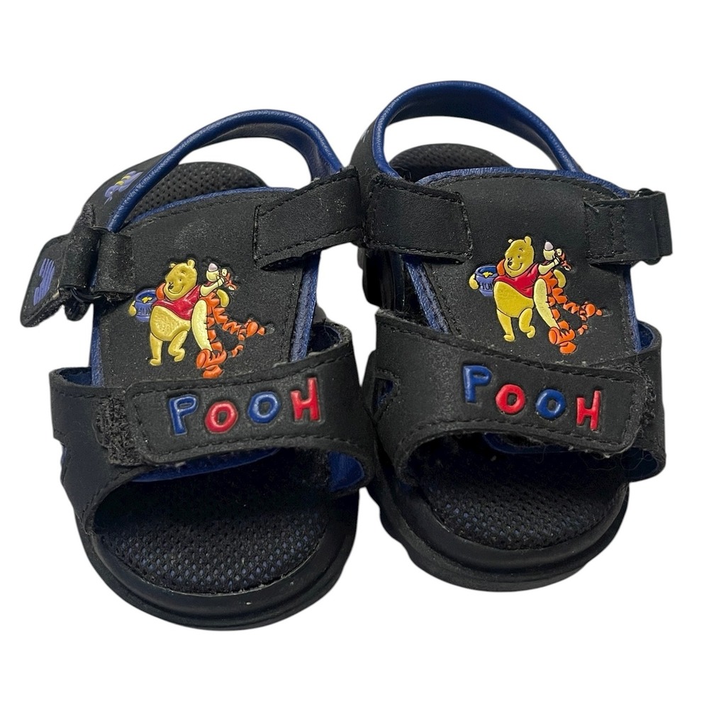Vintage‎ Y2K Chunky Disney Winnie the Pooh Tigger Baby Toddler Sandals Size 3W